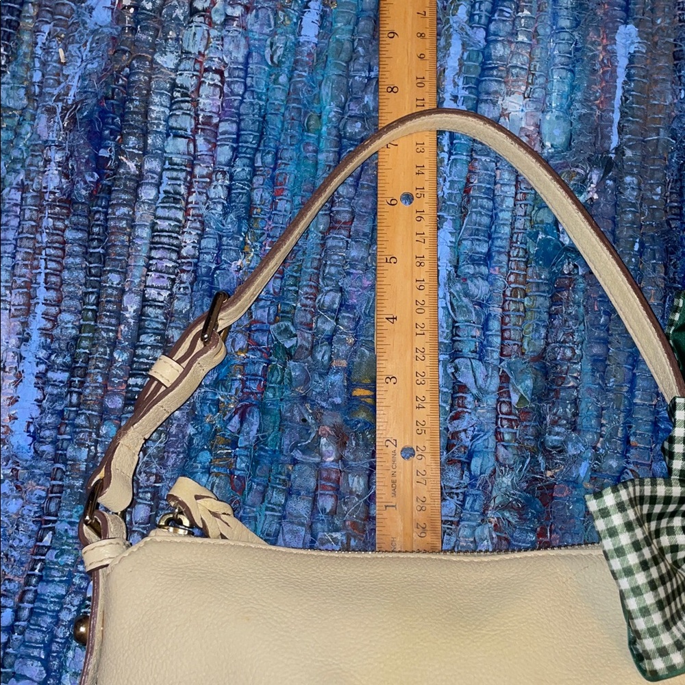 Dooney & Bourke Yellow Shoulder Bag with Green Bow - Picture 13 of 16